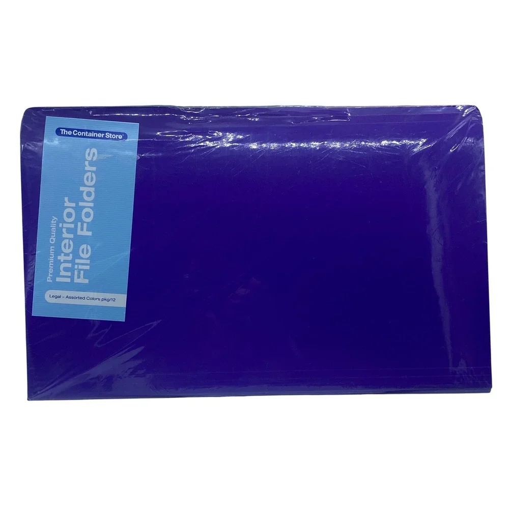 The Container Store Interior‎ File Folders Legal Assorted Colors 12 Pack New
